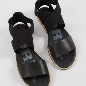 New Sorel Ella Leather Sandal